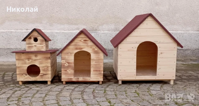 Дървена къща за домашен любимец , колиба за коте куче  къщи за домашни любимци кучета котки
