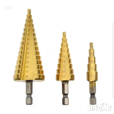 Свредла за пробиване, Боркорони, Свредло за метал,3 бр., снимка 3 - Други инструменти - 44906346