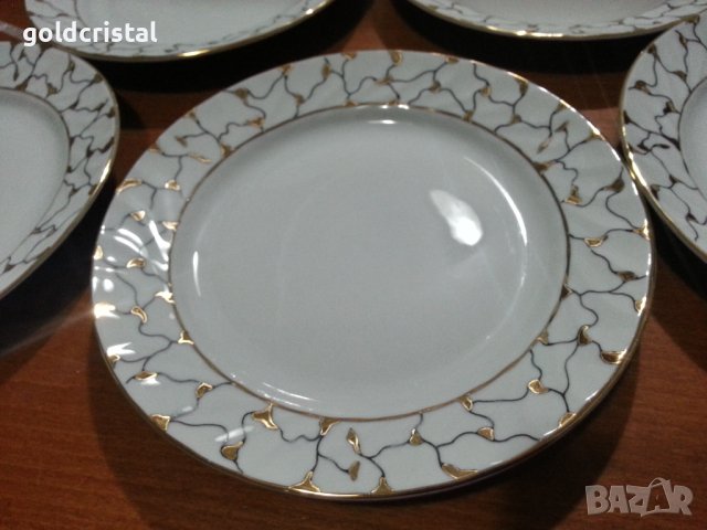 Стар български порцелан чинии , снимка 2 - Антикварни и старинни предмети - 43689663