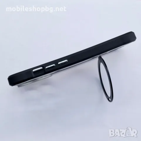 iPhone 15 Pro кейс MagSafe матов с опция стойка, снимка 4 - Калъфи, кейсове - 49906288