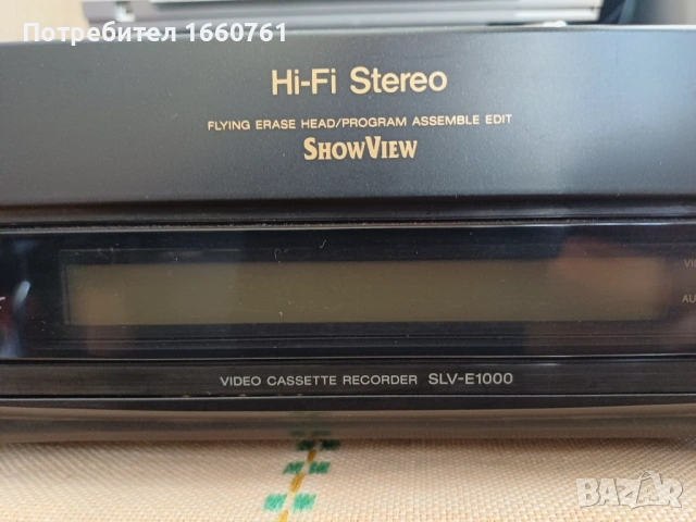 SONY SLV-E1000VC, снимка 3 - Плейъри, домашно кино, прожектори - 53097422