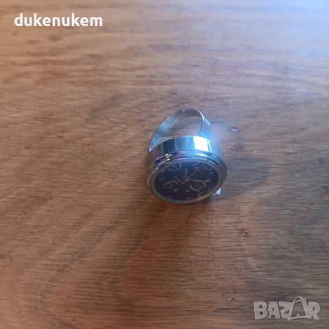 Дамски пръстен-часовник с кварцов механизъм – ултратънък, кръгъл, регулируем, снимка 7 - Дамски - 53129743