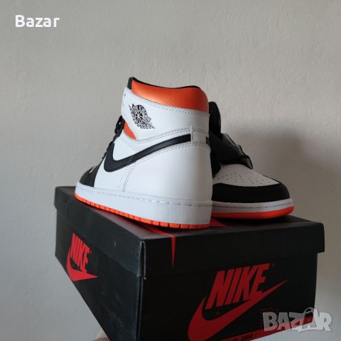 Nike Air Jordan 1 High Electro Orange Нови Оригинални Обувки Маратонки Кецове Размер 42 Номер 26.5см, снимка 4 - Кецове - 40284632