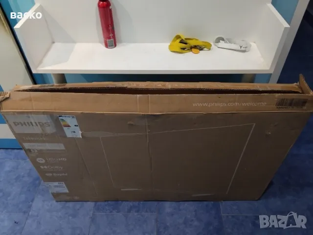 оригинален голям 4к смарт телевизор Филипс 2022год. модел за смяна на екран или за части , снимка 10 - Телевизори - 49971410