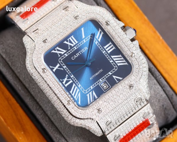 Мъжки часовник Cartier Santos De Cartier с автоматичен швейцарски механизъм, снимка 4 - Мъжки - 43515668
