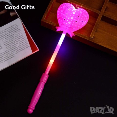 Детски светещ жезъл на принцеса, 36см, снимка 2 - Други - 43327334