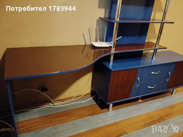 Легло с размери 120x200 см,подматрачна рамка и секция от МДФ, снимка 9 - Секции и витрини - 52737685