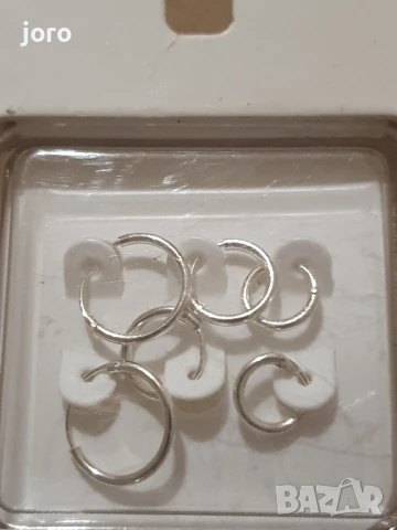 сребърни обеци халки, снимка 9 - Обеци - 50941172