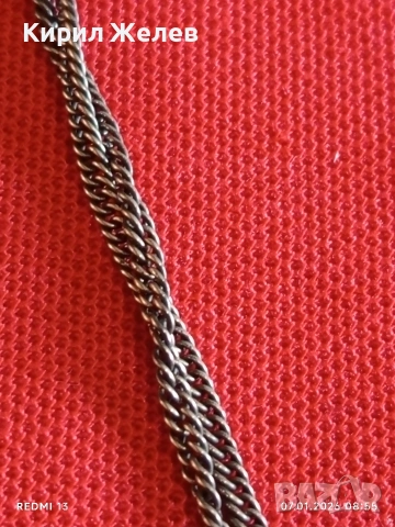 Колекционерско сребърно колие с ГРАНАТ,ОНИКС Японски стил ювелирна изработка 50804, снимка 7 - Колиета, медальони, синджири - 53015381