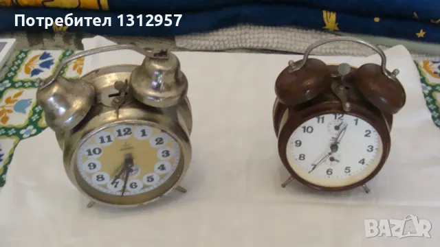 СТАРИ МЕХАНИЧНИ БУДИЛНИЦИ, снимка 2 - Антикварни и старинни предмети - 48752828