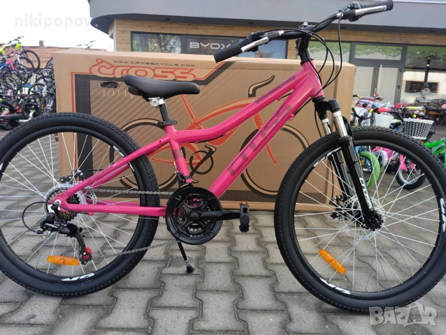 CROSS Алуминиев велосипед 24" SPEEDSTER girl 2db розов