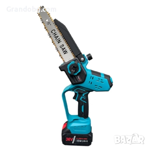 Немска акумулаторна Безчеткова резачка 25см. с Автоматично Омасляване и дисплей за нивото на батерия, снимка 2 - Други инструменти - 52108820