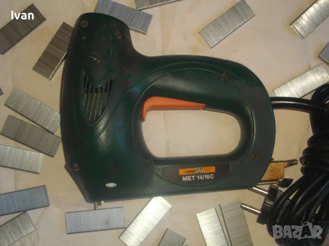 Немски Комбиниран 8-16 мм Дърводелски Тапицерски ТАКЕР Meister Craft MET 14/16C ОТЛИЧЕН , снимка 3 - Други инструменти - 47457996