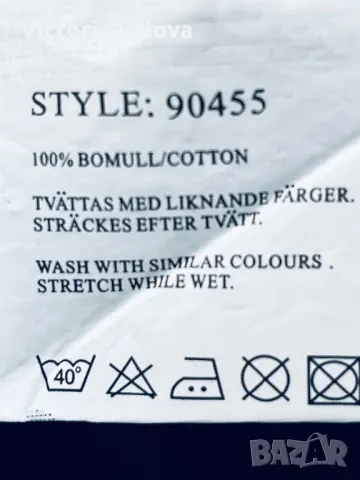 Черен памучен потник MINGEL ШВЕЦИЯ, снимка 5 - Потници - 47363494