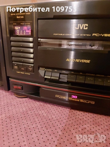 Радиокасетофон JVC PC-V66, снимка 5 - Радиокасетофони, транзистори - 53289413