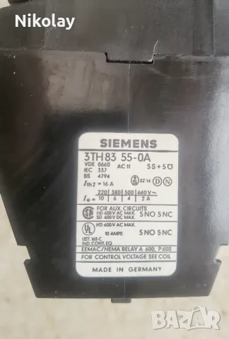 КОНТАКТОРИ SIEMENS  44E,  55E,  62E, снимка 6 - Друга електроника - 49254919
