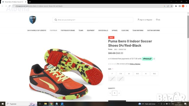 PUMA Ibero II Indoor Soccer Shoes Размер EUR 39 / UK 6 за футбол в зала 180-13-S, снимка 3 - Детски маратонки - 43049676