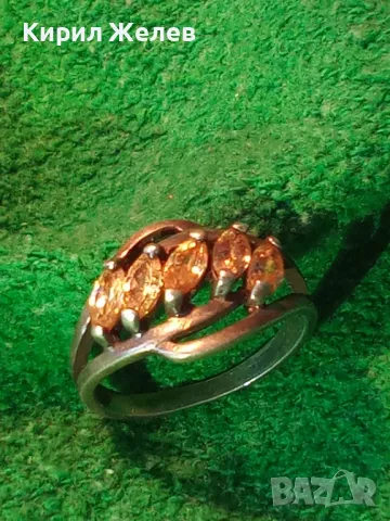 РАЗКОШЕН СКЪПОЦЕНЕН СРЕБЪРЕН ПРЪСТЕН СРЕБРО 925 с КРАСИВИ ЮВЕЛИРНО ФАСЕТИРАНИ КАМЪНИ ЦИТРИН 47531, снимка 14 - Пръстени - 50192737