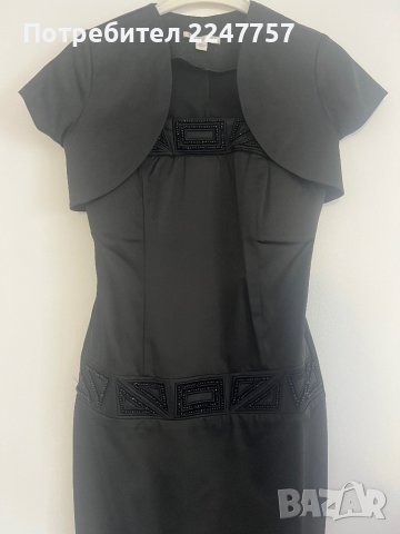 Нова черна къса рокля с Болеро , снимка 1