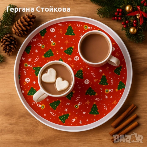 Практична Коледна табла с елхички