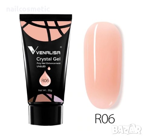 Полигел / Polygel CRYSTAL VENALISA ЗА ИЗГРАЖДАНЕ 30ГР, снимка 6 - Продукти за маникюр - 32816669