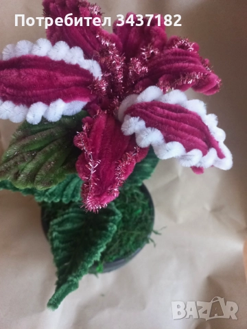 Коледна звезда- ръчно изработена, снимка 2 - Декорация за дома - 52624056