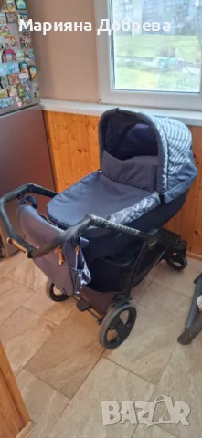Комбинирана количка Per Perego Futura 3 in 1 + Бебешки шезлонг Cangaroo, снимка 6 - Детски колички - 48036792