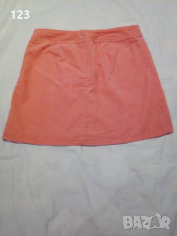 Маркова кадифена пола Н&M – „цвят диня”, снимка 2 - Поли - 27262445