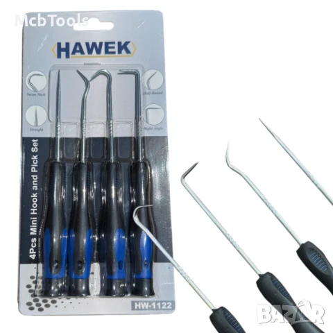 Комплект куки и шила за О-пръстени 4 броя HAWEK