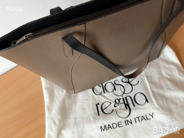 Оригинална дамска чанта CLASSE REGINA – естествена кожа, Made in Italy, снимка 2 - Чанти - 52895970