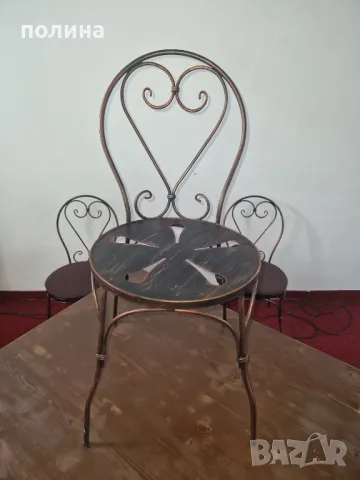 Столове ковано желязо, снимка 2 - Столове - 48686683