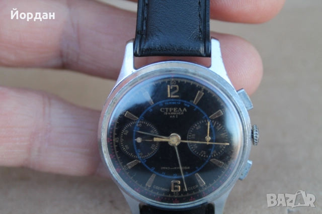 Мъжки ръчен часовник ''Полет Стрела СССР'' хронограф /cal. 3017/, снимка 5 - Мъжки - 52367214