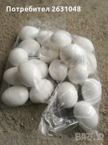 Изкуствени пластмасови яйца за патици, снимка 1 - За птици - 35279696