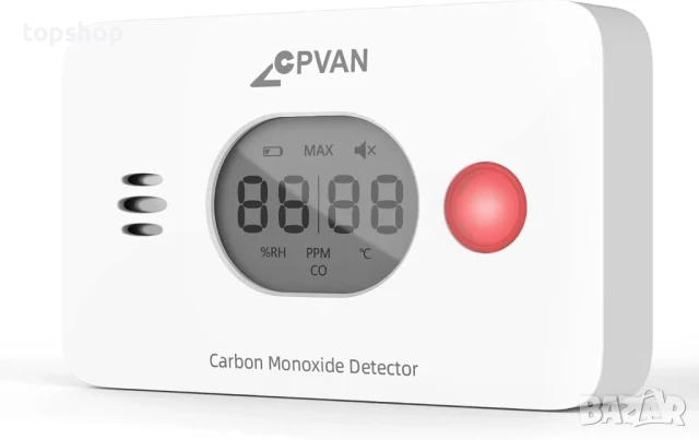 Нов CPVAN аларма с детектор за въглероден окис, 3-в-1 CO детектор 10 години живот на сензора...