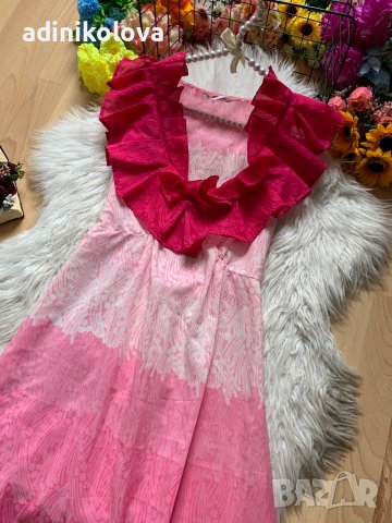 Розова плажна рокля, снимка 2 - Рокли - 37949246