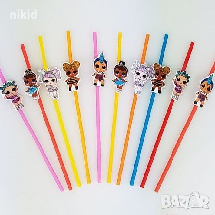 Кукла LOL L.O.L ЛОЛ Surprise 10 бр парти сламки рожден ден, снимка 2 - Други - 37922694