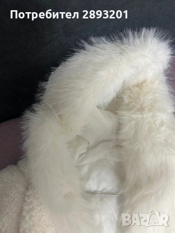 Бяло палто, снимка 2 - Якета - 53234677