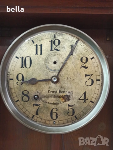 Много стар контролен часовник Fried.Ernst Benzing.Датиран от 1911 год., снимка 3 - Антикварни и старинни предмети - 50927898