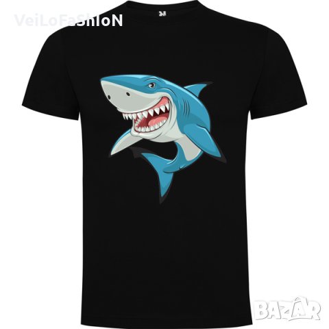 Нова мъжка тениска с Акула, снимка 1 - Тениски - 43919708