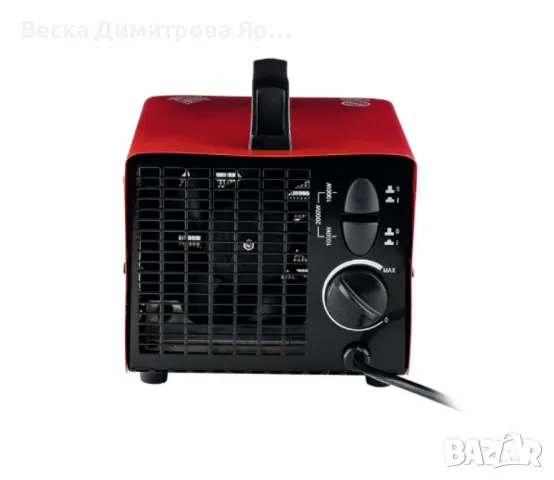 Метална керамична печка, с термостат