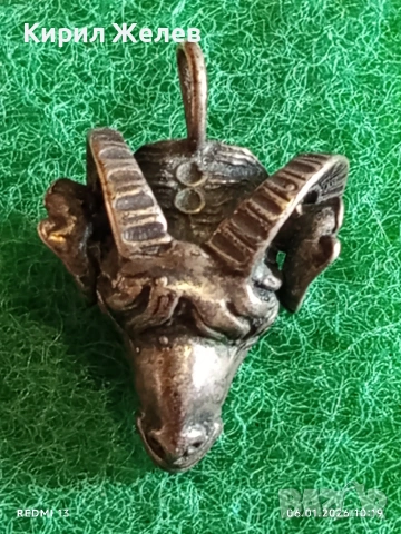 Сребърен медальон зодиакален знак ОВЕН ♈ символизира смелост, енергия, лидерство 52555, снимка 4 - Колиета, медальони, синджири - 53003161