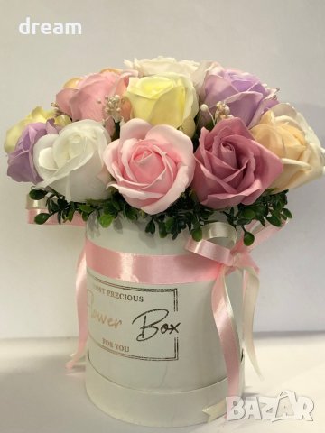 Кутия със сапунени рози, снимка 9 - Романтични подаръци - 35248273