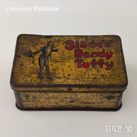 Стара метална кутия касичка Slade`s Dandy Toffee #5910, снимка 1