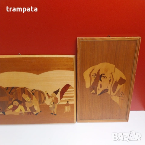 НАЙ ДОБРАТА ОФЕРТА Стари картини ,инкрустация ,дърво "Intarsien Bild", снимка 11 - Картини - 53009661