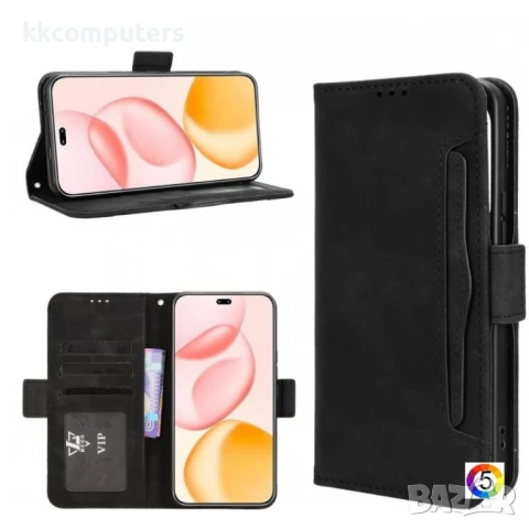 Honor 400 Pro 5G Magnetic Wallet Кожен Калъф и Протектор