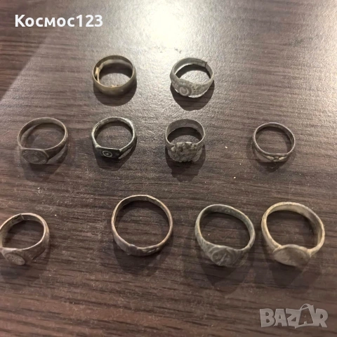 Лот стари средновековни възрожденски пръстени., снимка 4 - Антикварни и старинни предмети - 53205095