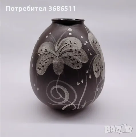 Немска винтидж ваза с подпис, снимка 2 - Вази - 48046866