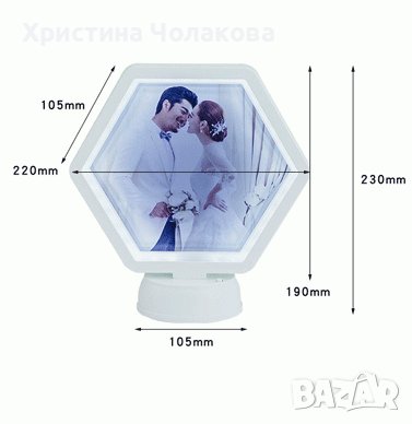 LED рамка за снимки 2в1 с огледало , снимка 2 - Декорация за дома - 44029361
