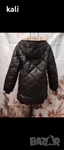 Топло черно яке с мека пухкава подплата, снимка 3 - Якета - 52726861