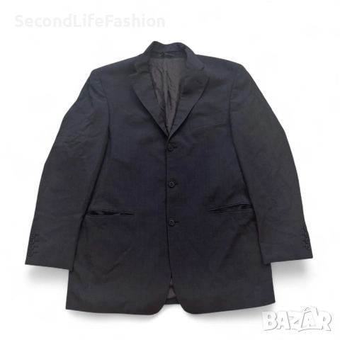 Винтидж вълнено черно сако Pierre Balmain, размер 52